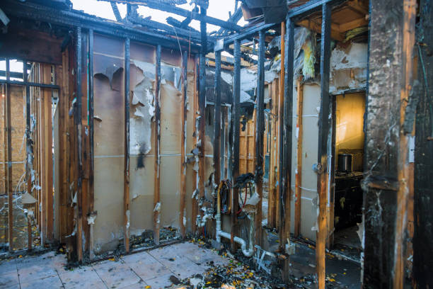 Professional Fire Damage Removal technician working in Kingston, PA